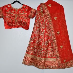 Brand New Sarten silk designer lehenga choli